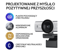 LOGITECH MX BRIO 4K jasnoszary 960-001554 - 1227569 - zdjęcie 7
